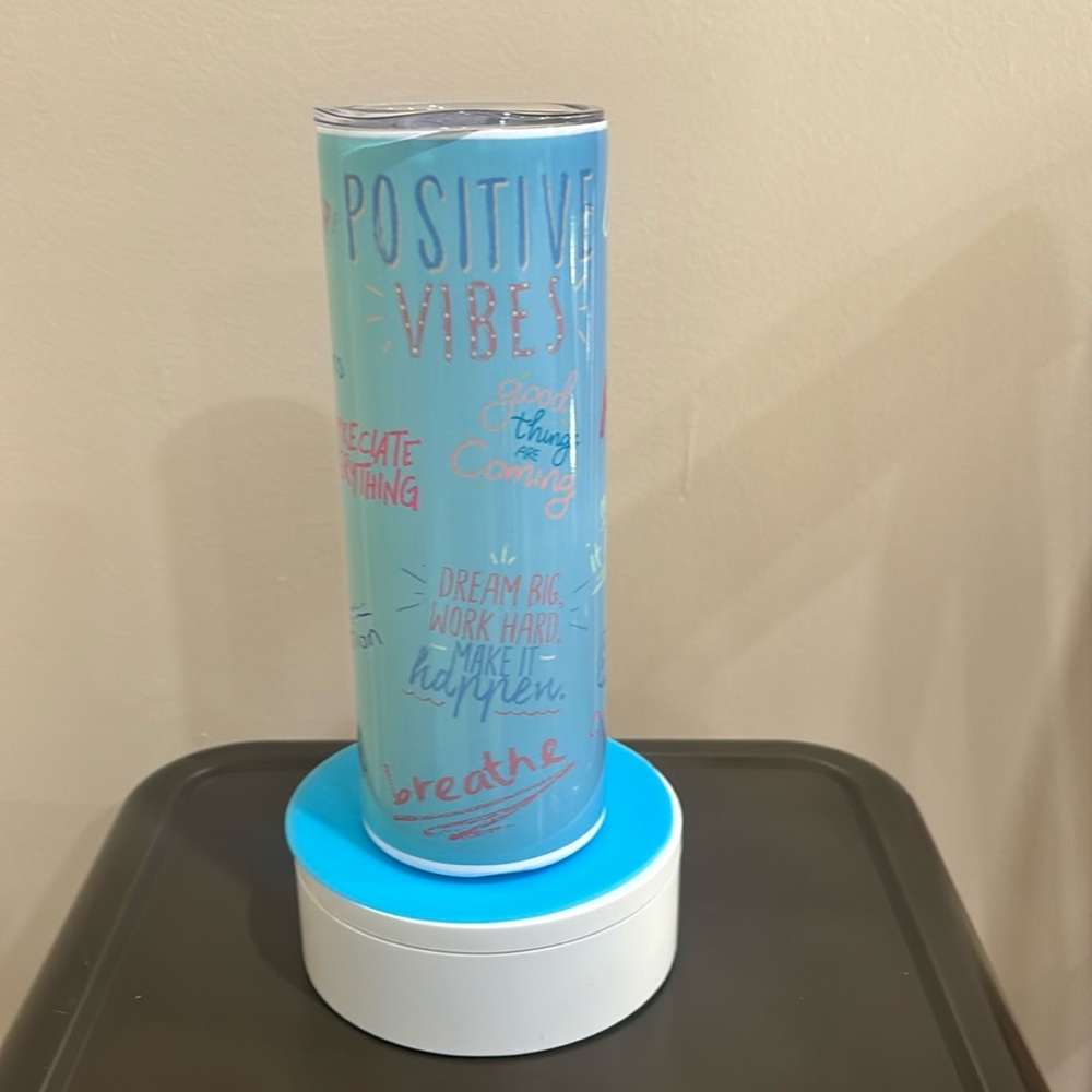 Positive Vibes 20 oz Straight Tumbler